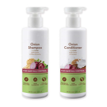 Shampoo e condicionador de cebola anti-perda